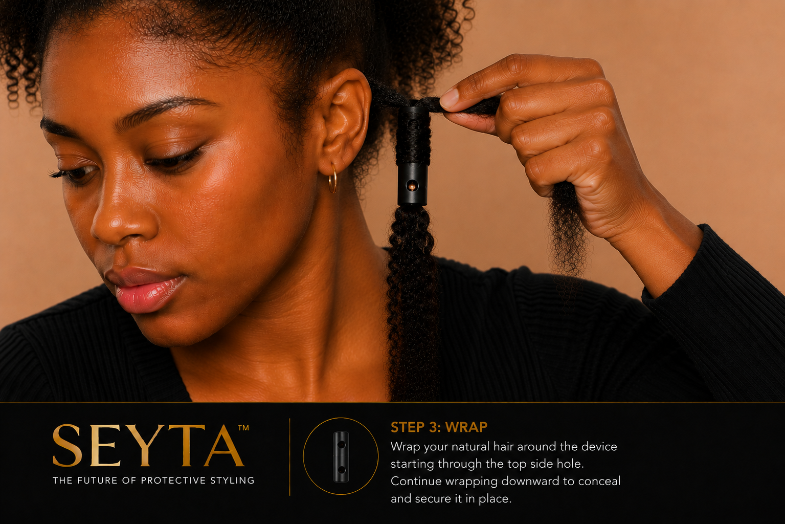 ai woman tying hair around seyta